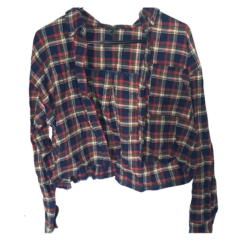 crop top flannel
